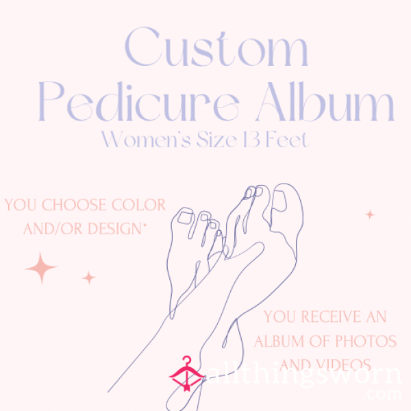 Custom Pedicure Photo And Video Album- You Pick The Color ❤️