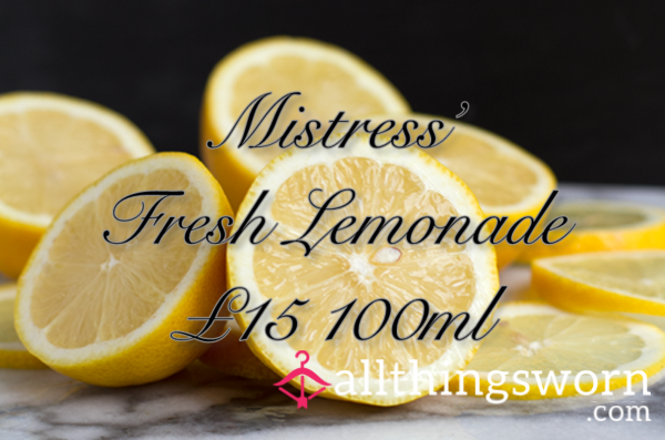 Mistress’ Fresh Lemonade 💛 100ml 💛 Vacuum Sealed 💛