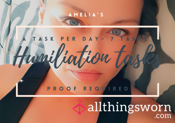 1 Week Of Humiliation Tasks