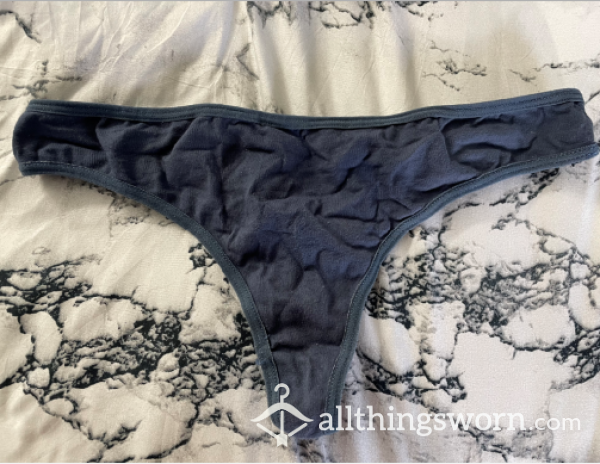 12-Hour Drenched Thong - Blue Gray