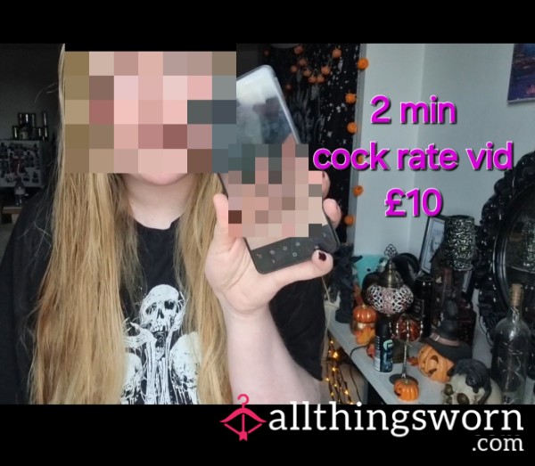 🍆 2 Min C*ck Rate Vid 🍆 (face Shown Throughout)