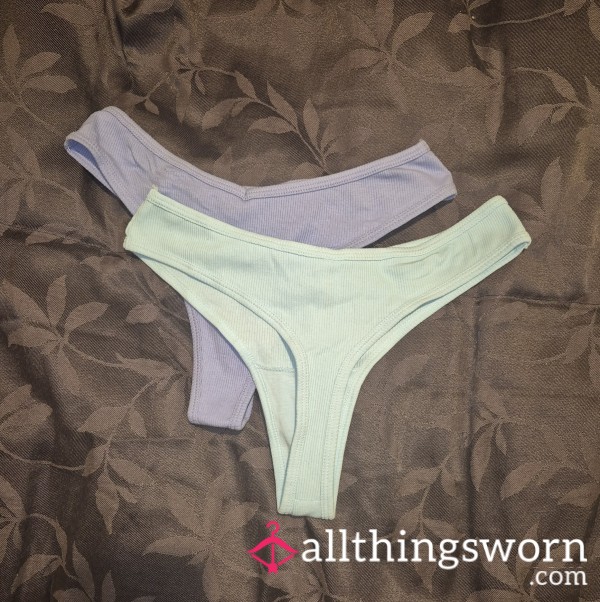 2x To Be Worn Pastel Thongs