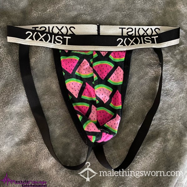 2(x)Ist Watermelon Jockstrap- Well Worn + C*mmy