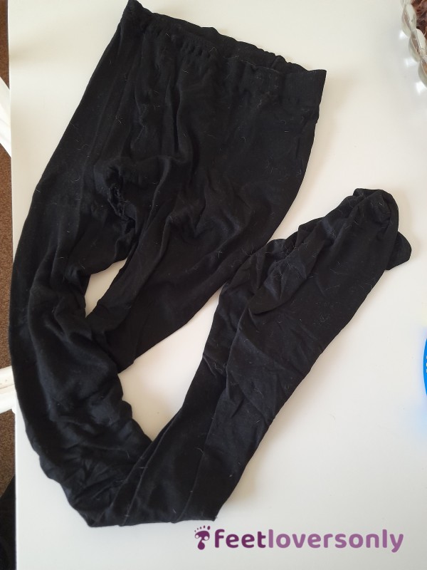 3day Worn Black Opaque Tights