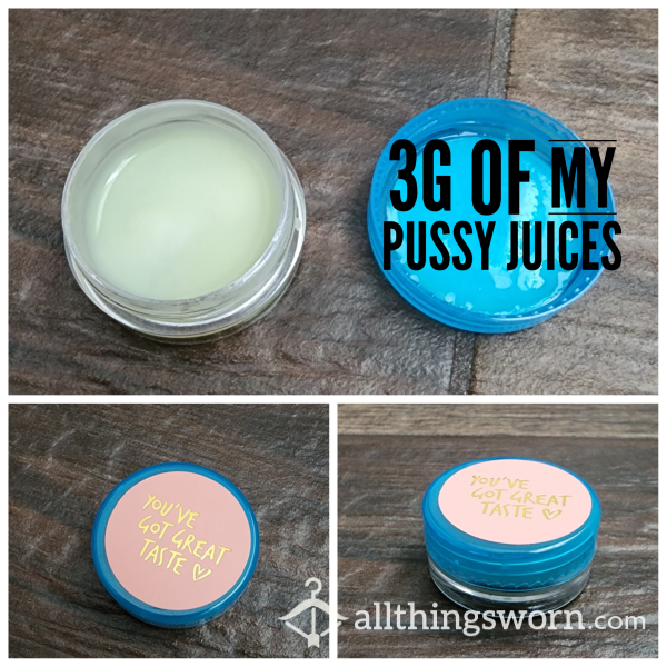 3g Of My Pussy Cum Cream Vial Grool Vial