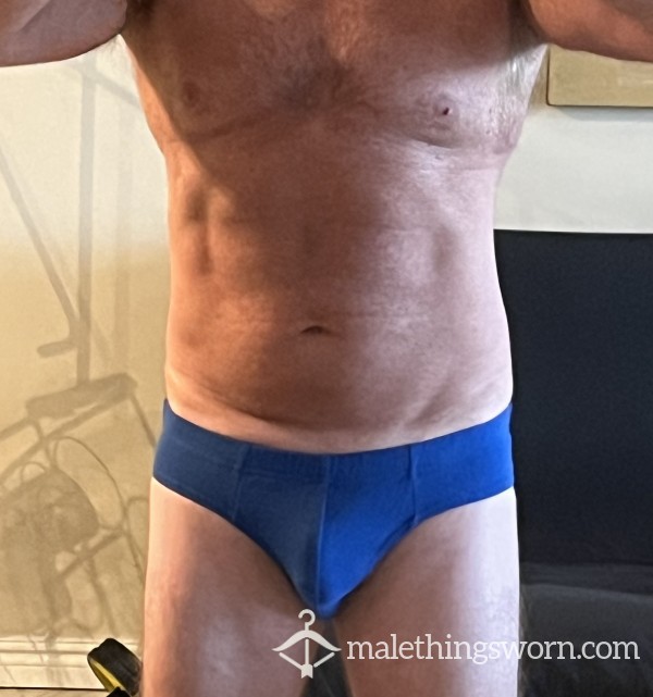 **Sold** Custom Blue Briefs