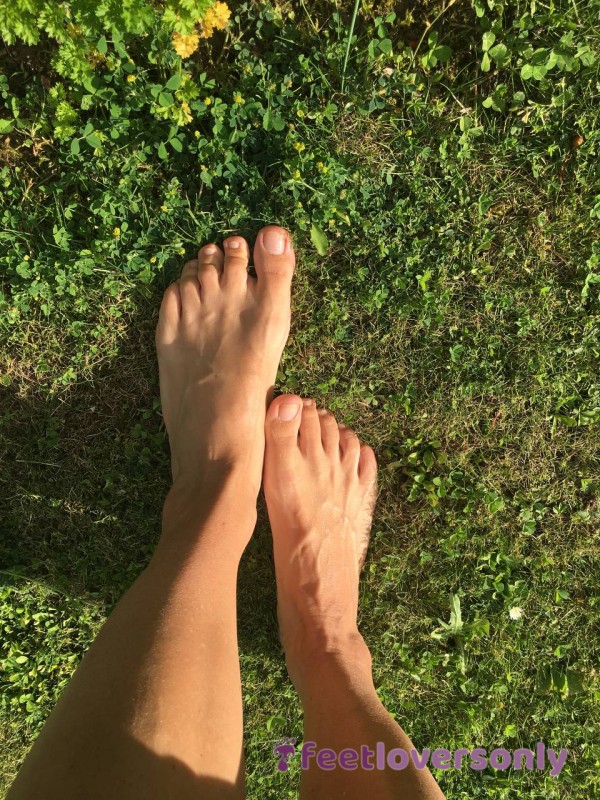 5 Pictures Of My Lovely Feet When I Was Walking Around My Farm
