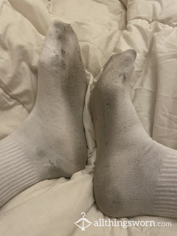 7 Days Wear Dirty White Socks