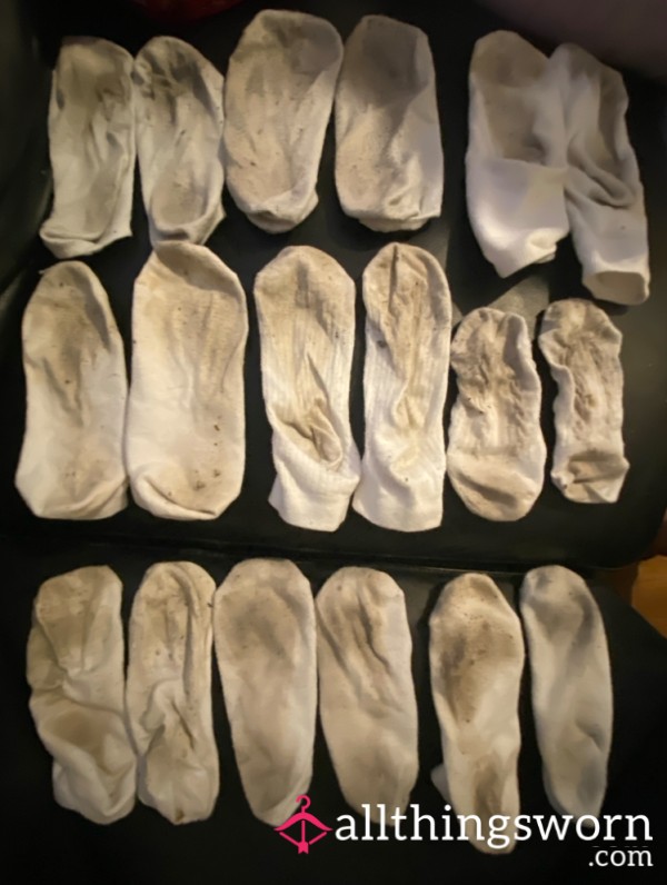 9 Pairs Of Used Smelly Socks X 4 Girls