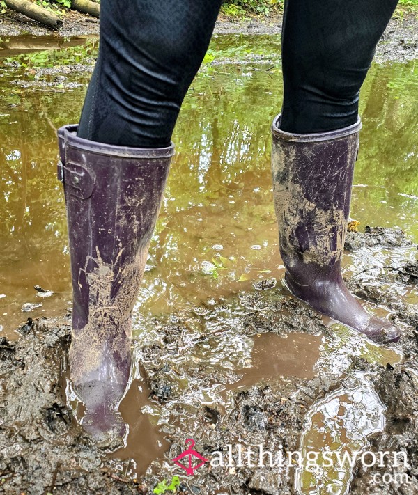 A Collection Of Alex Playing In Muddy Wellies - 10 Pictures - For Instant Viewing