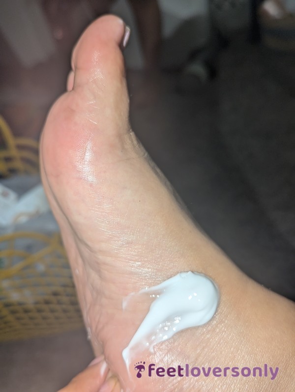 About To Lotion My Feet Who Wants A Video
