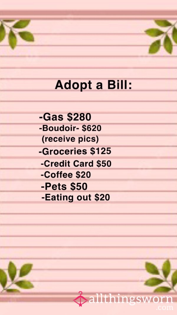 Adopt A Bill