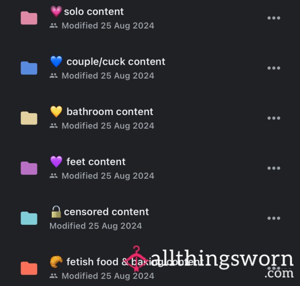 💾🎀 ALL Of My Content ♡ 100+ Folders ♡ £50 Lifetime ♡ SOLO ♡ FEET ♡ BATHROOM ♡ COUPLE ♡ Fet**h FOOD ♡ 🎀💾