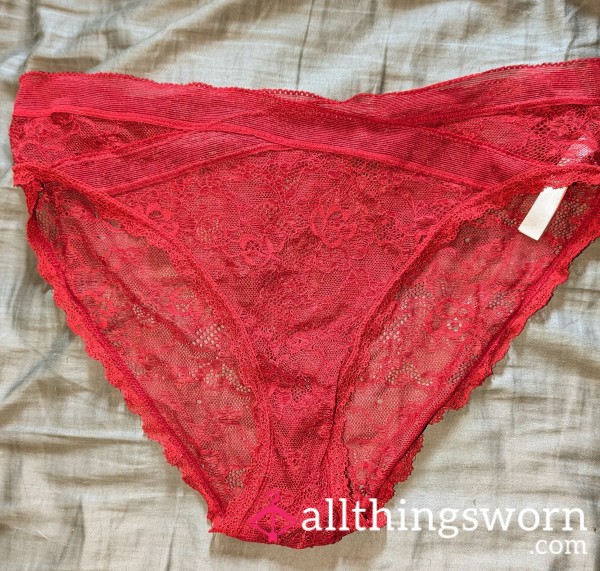 ♥️ All Lace Sexy Red Panties♥️
