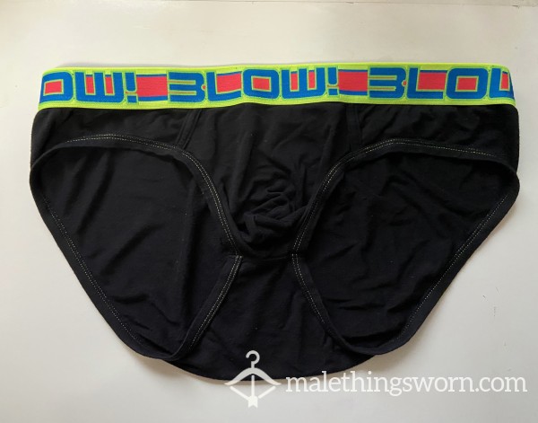 Andrew Christian Black BLOW Briefs Size XL (35-38 In / 89-96 Cm)