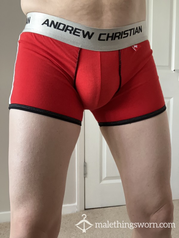 Andrew Christian Red Boxer Briefs