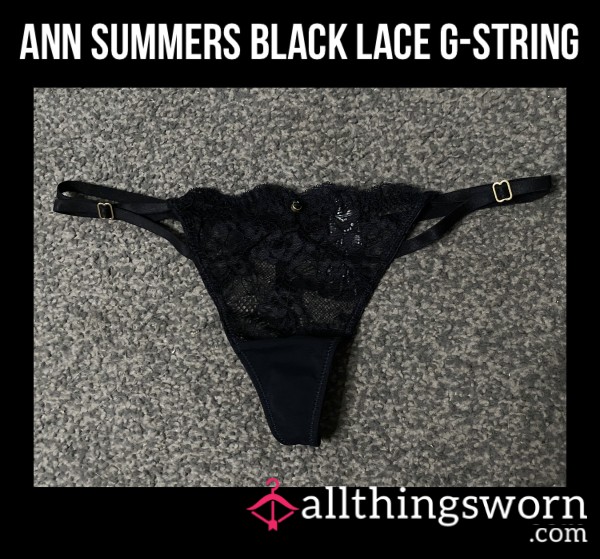 Ann Summers Black Lace G-string👀