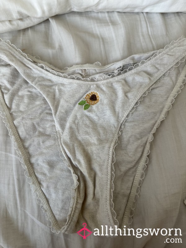 Arie White Cotton Panties