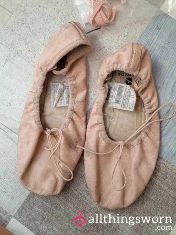 Ballerinas Flat Shoes Ballet Worn Out