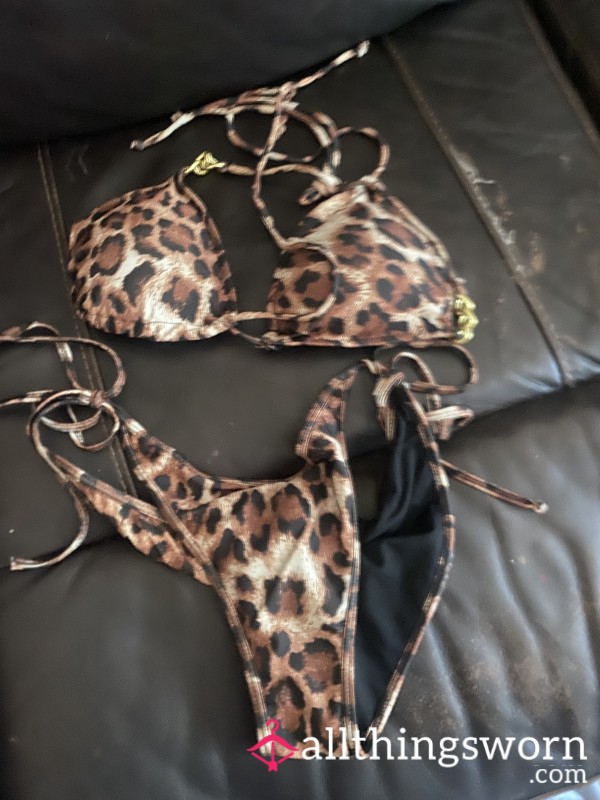 Bikini Leopard Print Set!!