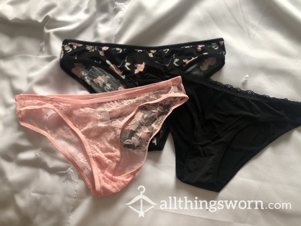Bikini Style Satin And Lace Panties ❤️