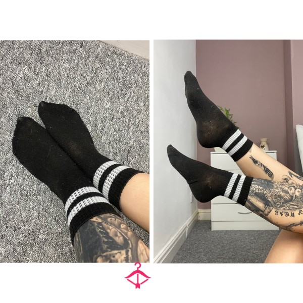 Black And White Gym Socks