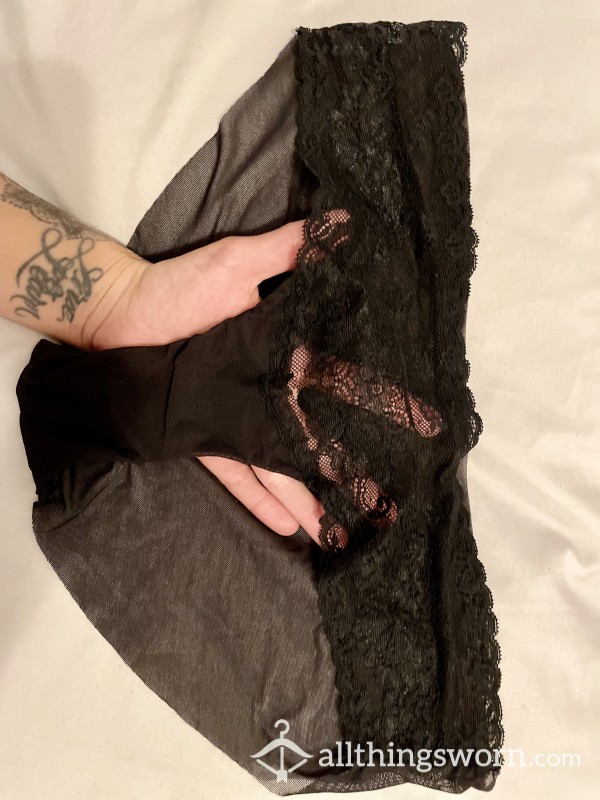 Black Completely Sheer Panty