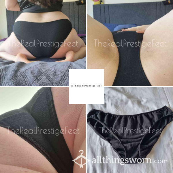Black Cotton Full Back Briefs | Size 12-14 | Standard Wear 48hrs | Includes Pics | See Listing Photos For More Info - From £16.00 + P&P