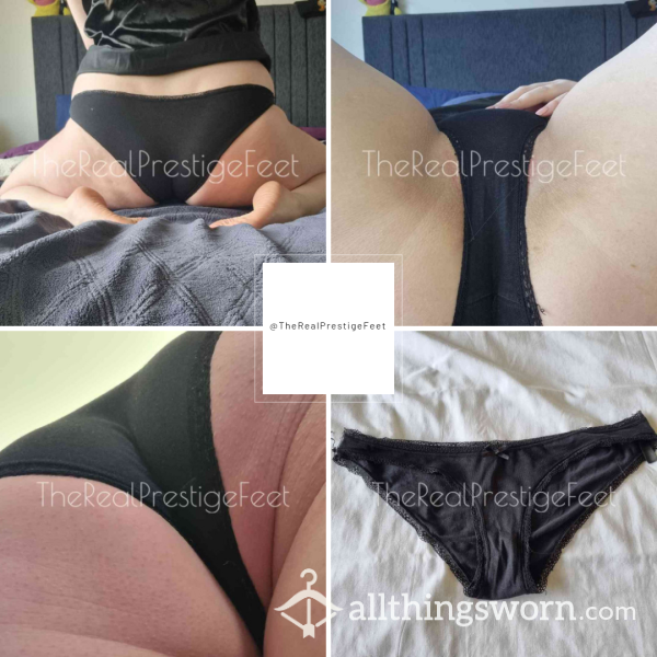 Black Cotton Full Back Knickers | Size 12-14 | Standard Wear 48hrs | Includes Pics | See Listing Photos For More Info | From £16.00 + P&P