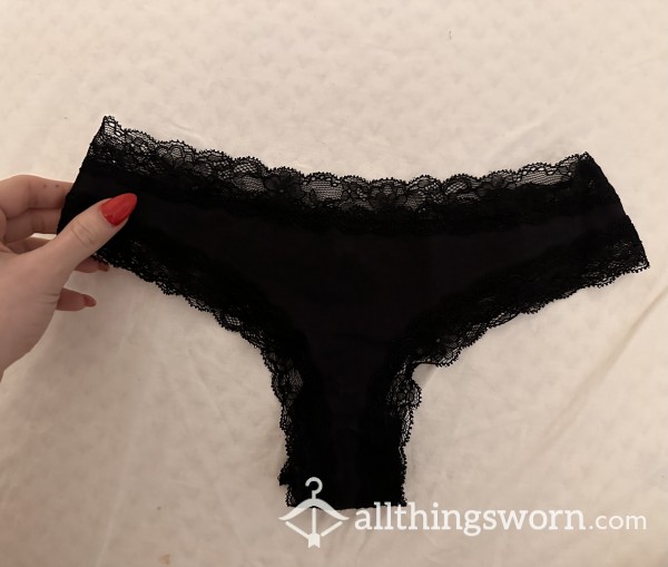 Black Cotton Panties 48h Wear