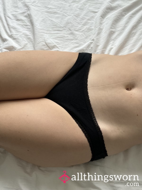 Black Cotton Panties