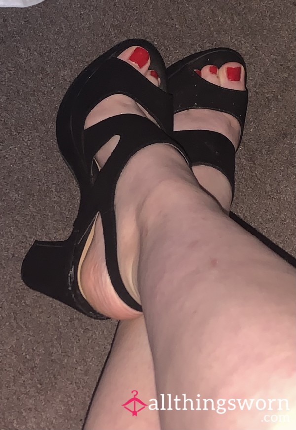 Black Dirty Heels