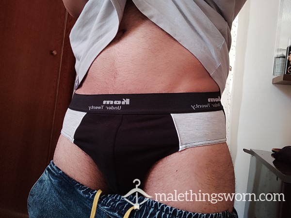 Black-Gray Sports Briefs