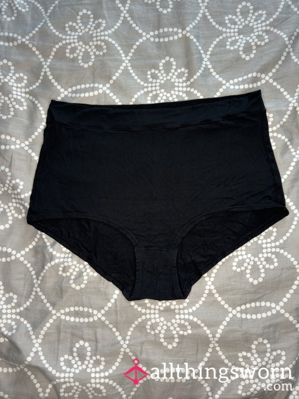 Black High-wasted Panties Size Large