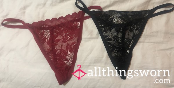 Black Or Red Lace G String