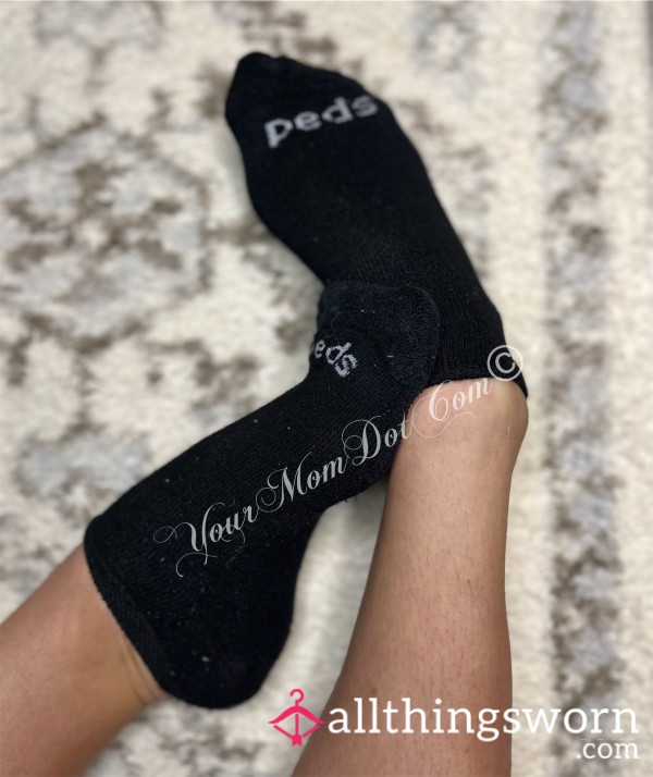 🧦 Black Peds Socks