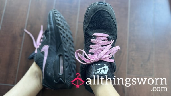 Black Pink Custom Nike Air Sneakers