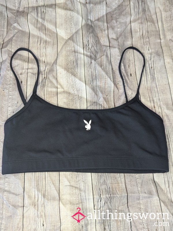 Black Playboy Bralette