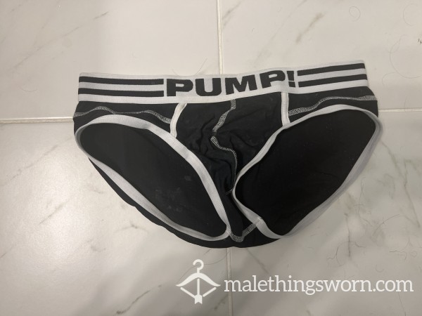 Black PUMP Briefs C*m Rag