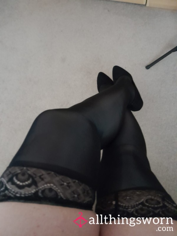 Black Shiny Stockings