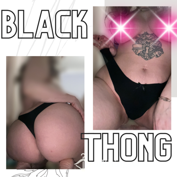 Black Silky Feel Seemless Thong 🖤 48hrs £25 Free Uk Tracked Postage 🖤