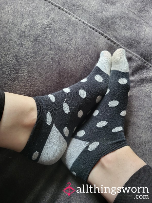 Black Spotty Socks