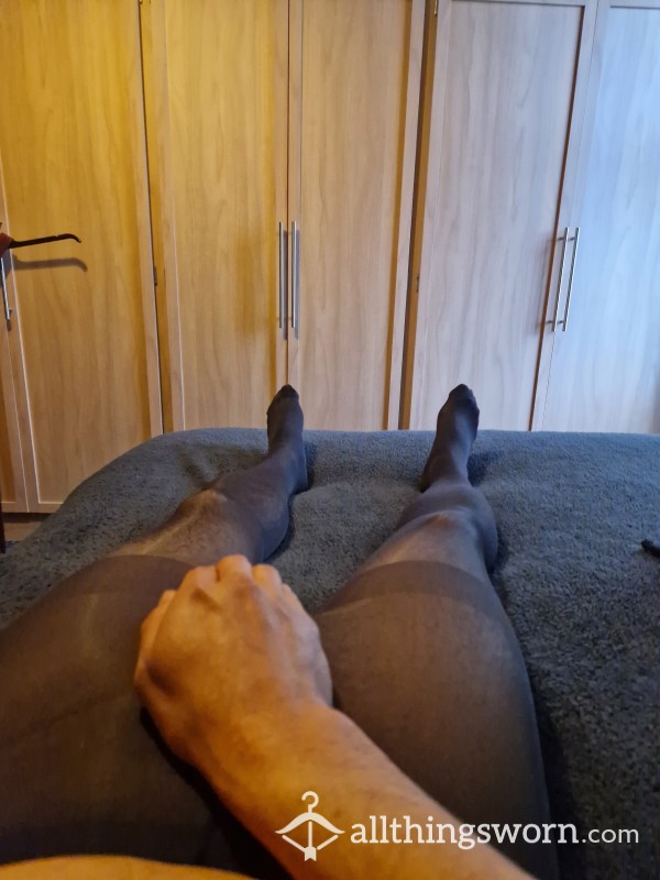 48 Hour Worn Black Tights Additional Video C*m In Them £5 Extra ( Female )