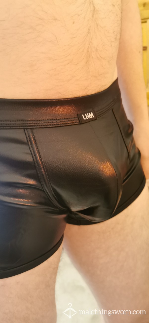 Black Wet Look Lovehoney Boxers