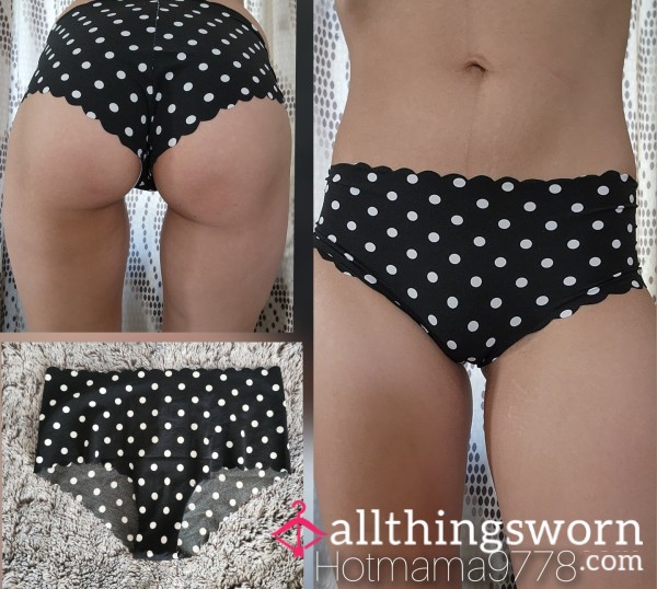 Black White Big Polka-dots Vs Cheeky