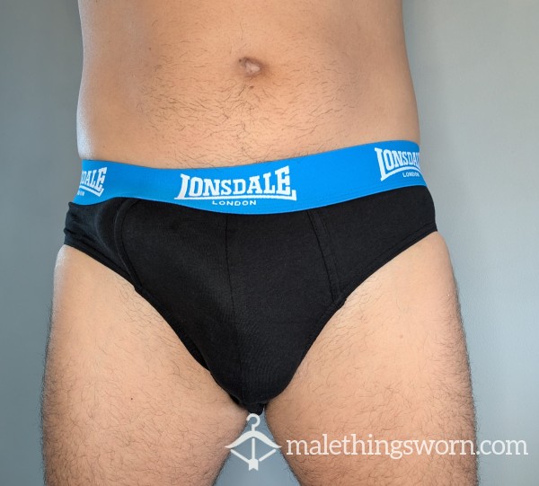 Black With Blue Band Lonsdale Briefs