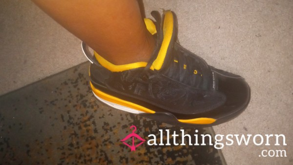 Black Yellow Jordans