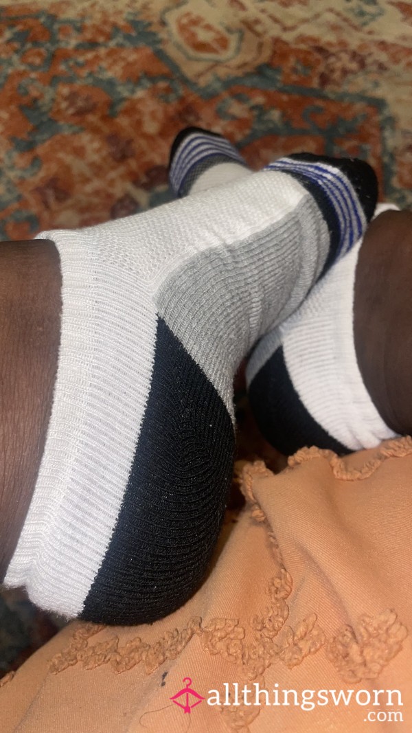 Black/White/Gray Cotton Socks