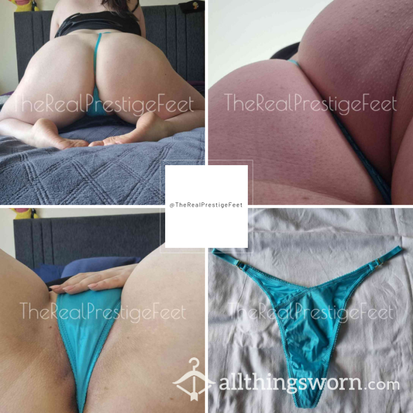 Blue Boux Avenue Silky Feel G-String | Size 16 | Standard Wear 48hrs | Includes Pics | See Listing Photos For More Info - From £18.00 + P&P