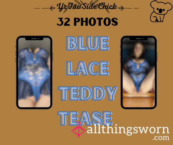 Blue Lace Teddy Tease Pics (32 Photos)